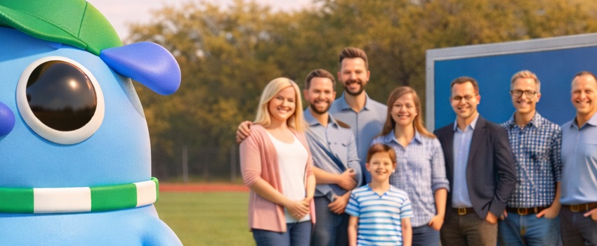 bestie lokale actie Assen Zichtbaar - vv LTC aanhangwagen